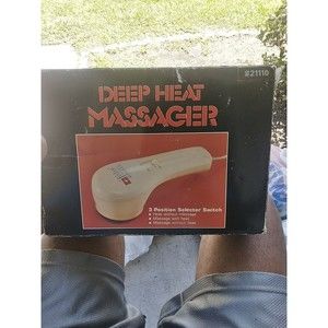 Vintage Tedron Deep Heat Massager 3 Position Selector Switch 4 Attachments 21110
